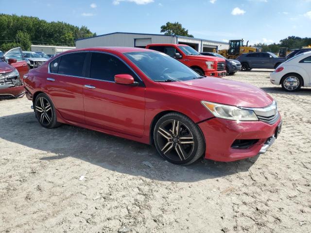 1HGCR2F58GA135332 - 2016 HONDA ACCORD SPORT წითელი ფოტო 4