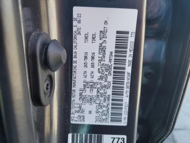 3TMCZ5AN6PM614066 - 2023 TOYOTA TACOMA DOUBLE CAB GRAY photo 13