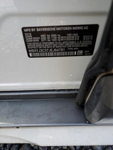 WBXYJ3C37JEJ64781 - 2018 BMW X2 SDRIVE28I WHITE photo 12