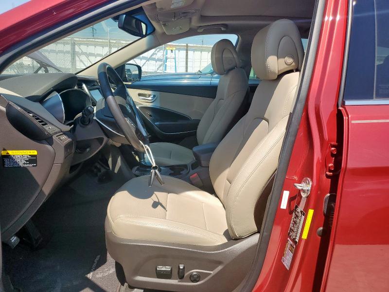 5XYZU3LB6HG495899 - 2017 HYUNDAI SANTA FE S MAROON photo 7