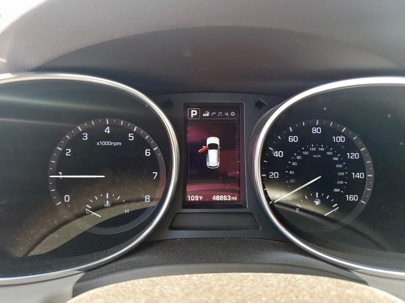 5XYZU3LB6HG495899 - 2017 HYUNDAI SANTA FE S MAROON photo 9