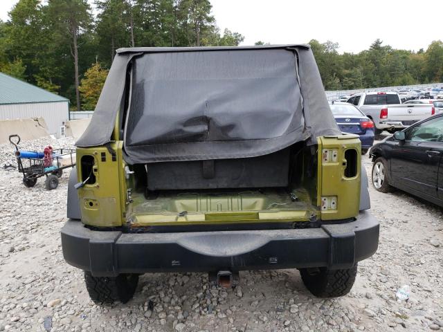 1J4GA39127L140787 - 2007 JEEP WRANGLER X GREEN photo 6