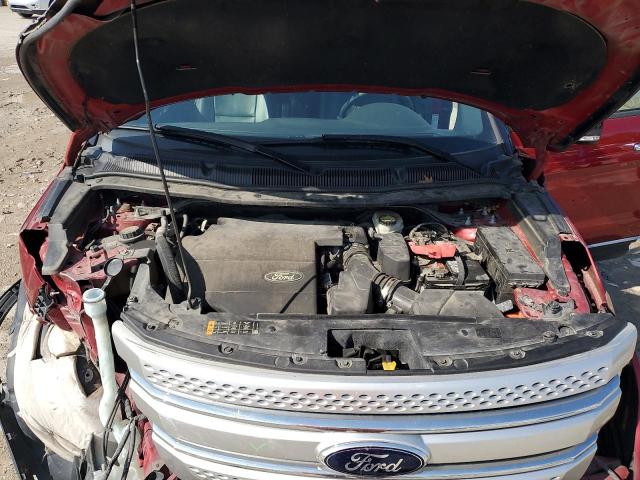 1FM5K8D85EGB42823 - 2014 FORD EXPLORER XLT RED photo 12