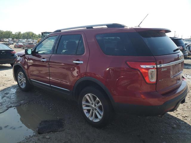 1FM5K8D85EGB42823 - 2014 FORD EXPLORER XLT RED photo 2
