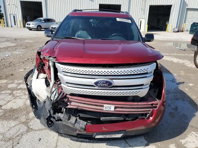 1FM5K8D85EGB42823 - 2014 FORD EXPLORER XLT RED photo 5