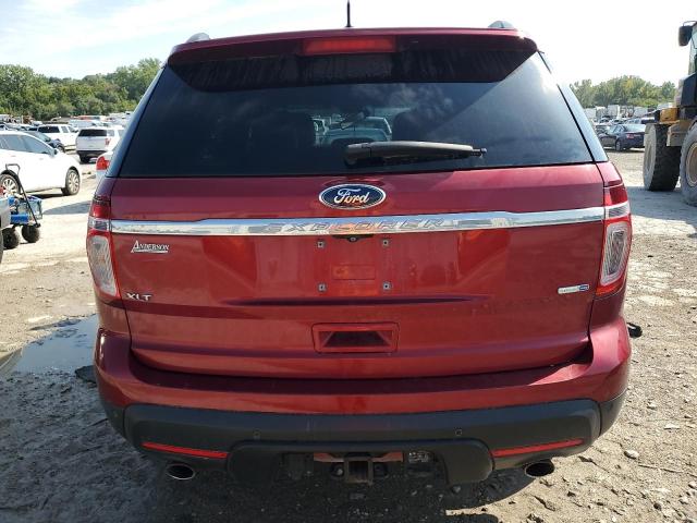 1FM5K8D85EGB42823 - 2014 FORD EXPLORER XLT RED photo 6