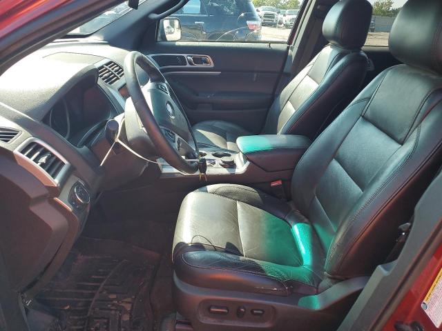 1FM5K8D85EGB42823 - 2014 FORD EXPLORER XLT RED photo 7