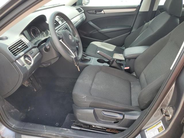 1VWAS7A35EC024006 - 2014 VOLKSWAGEN PASSAT S Մոխրագույն լուսանկար 7