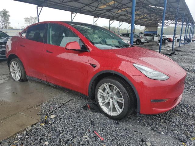 5YJYGDEE9MF206578 - 2021 TESLA MODEL Y RED photo 4