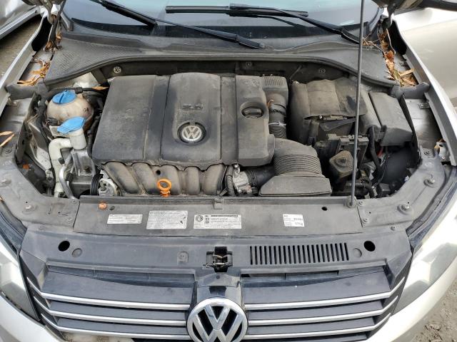 1VWAP7A32DC087497 - 2013 VOLKSWAGEN PASSAT S SILVER photo 11