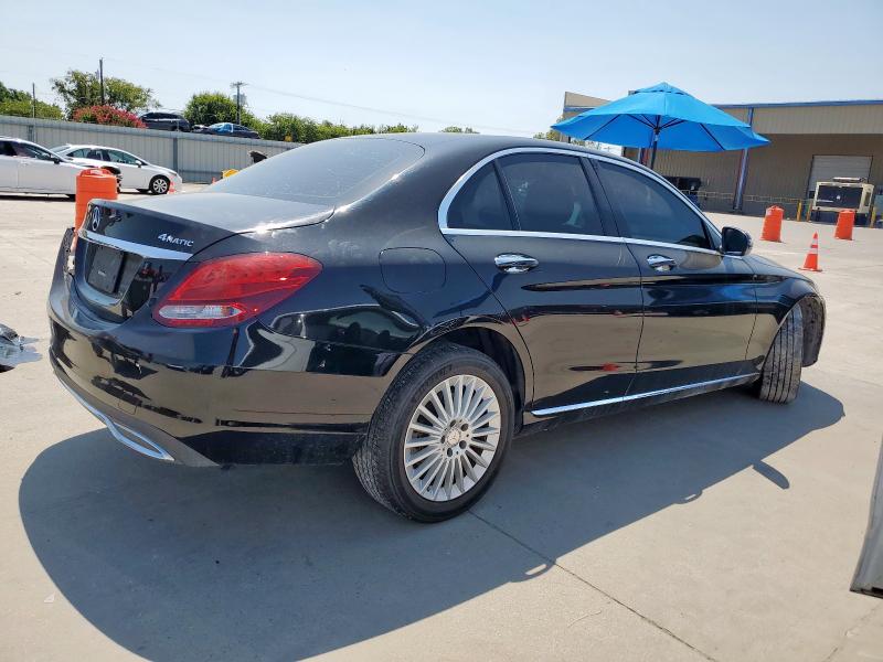 55SWF4KB4HU191867 - 2017 MERCEDES-BENZ C 300 4MATIC BLACK photo 3