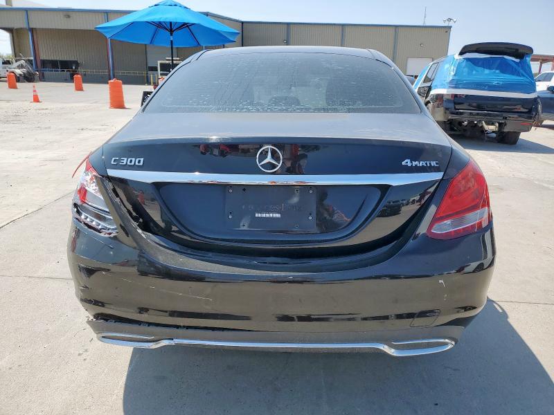 55SWF4KB4HU191867 - 2017 MERCEDES-BENZ C 300 4MATIC BLACK photo 6