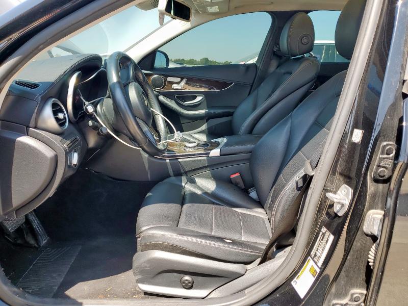 55SWF4KB4HU191867 - 2017 MERCEDES-BENZ C 300 4MATIC BLACK photo 7
