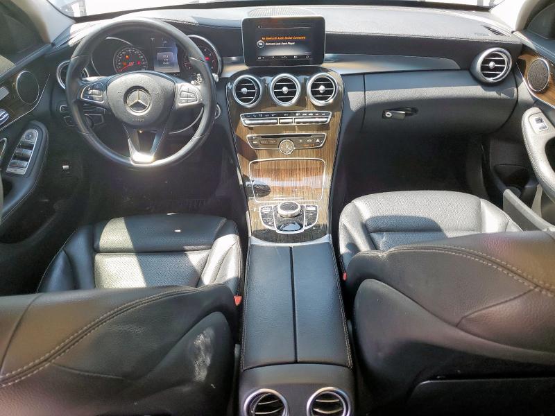 55SWF4KB4HU191867 - 2017 MERCEDES-BENZ C 300 4MATIC BLACK photo 8