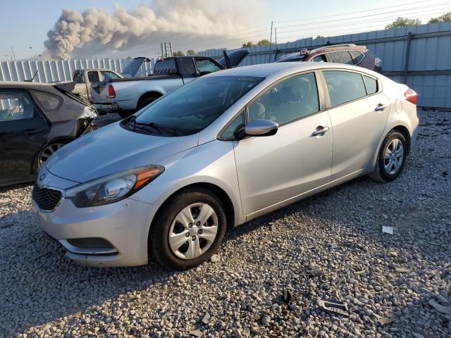 KNAFK4A66F5367296 - 2015 KIA FORTE LX GRAY photo 1