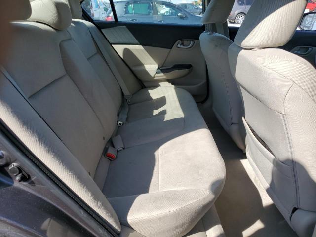 19XFB2F57CE386107 - 2012 HONDA CIVIC LX GRAY photo 10