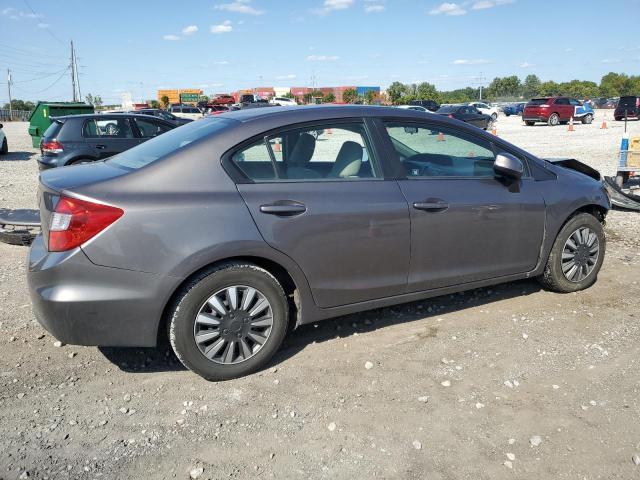 19XFB2F57CE386107 - 2012 HONDA CIVIC LX GRAY photo 3