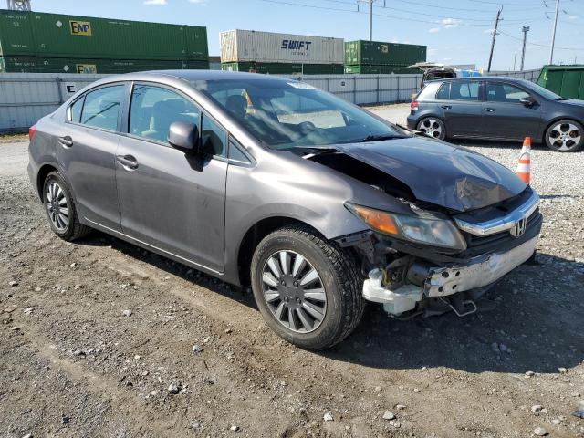 19XFB2F57CE386107 - 2012 HONDA CIVIC LX GRAY photo 4