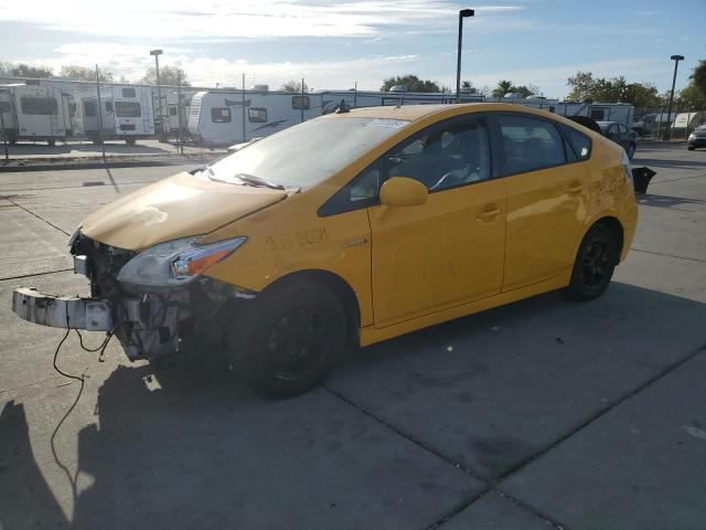 JTDKN3DUXB5312339 - 2011 TOYOTA PRIUS YELLOW photo 1