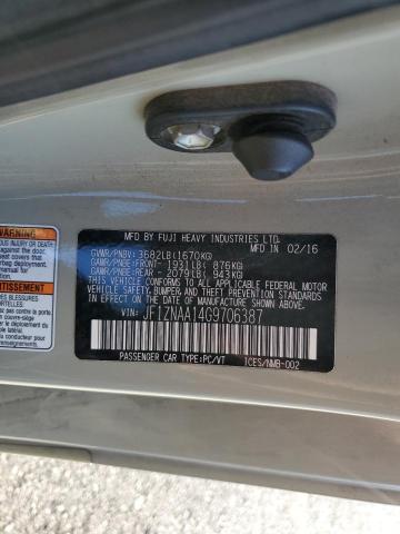 JF1ZNAA14G9706387 - 2016 TOYOTA SCION FR-S ნაცრისფერი ფოტო 12