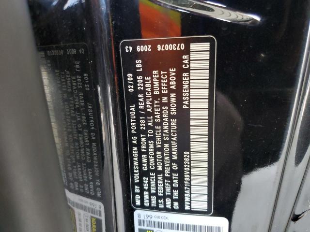 WVWBA71F99V023620 - 2009 VOLKSWAGEN EOS TURBO Черный фото 12