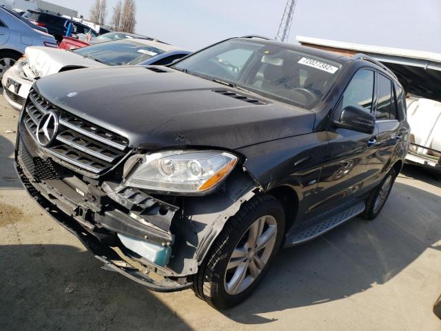 4JGDA5HB7CA042077 - 2012 MERCEDES-BENZ ML 350 4MATIC BLACK photo 1