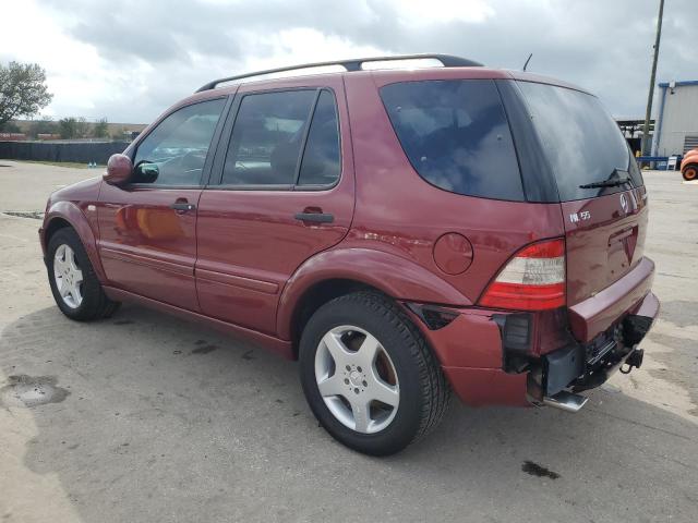 4JGAB74E6YA174654 - 2000 MERCEDES-BENZ ML 55 RED photo 2