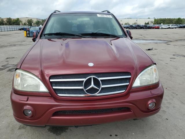 4JGAB74E6YA174654 - 2000 MERCEDES-BENZ ML 55 RED photo 5