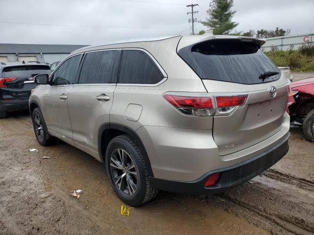 5TDKKRFHXGS140729 - 2016 TOYOTA HIGHLANDER XLE GRAY photo 2