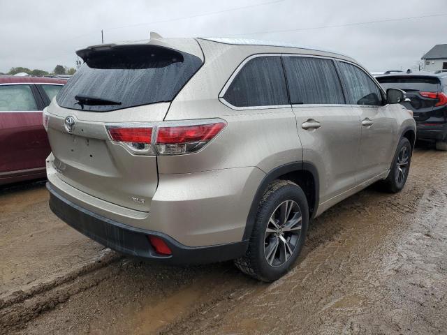 5TDKKRFHXGS140729 - 2016 TOYOTA HIGHLANDER XLE GRAY photo 3