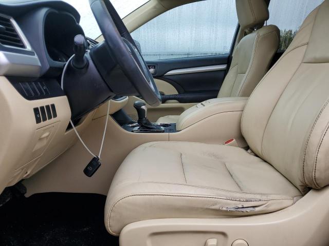 5TDKKRFHXGS140729 - 2016 TOYOTA HIGHLANDER XLE GRAY photo 7