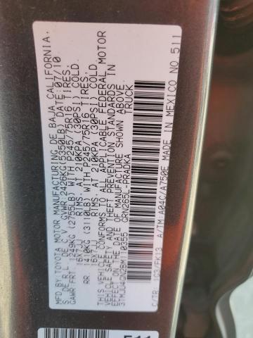 3TMJU4GN2BM110355 - 2011 TOYOTA TACOMA DOUBLE CAB PRERUNNER GRAY photo 13