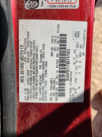 3FAHP07178R197005 - 2008 FORD FUSION SE 红色 照片 12