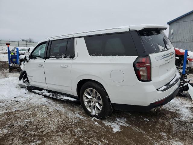 1GNSCFKDXMR316307 - 2021 CHEVROLET SUBURBAN C1500 PREMIER WHITE photo 2