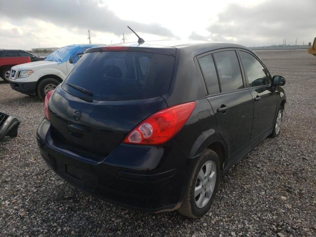 3N1BC13EX9L411339 - 2009 NISSAN VERSA S BLACK photo 4