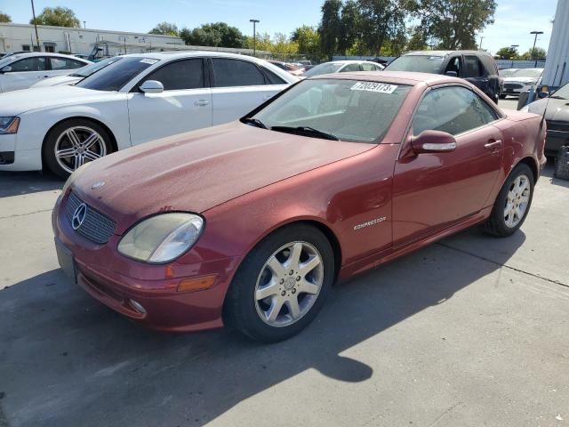 WDBKK49F92F264186 - 2002 MERCEDES-BENZ SLK 230 KOMPRESSOR BURGUNDY photo 1