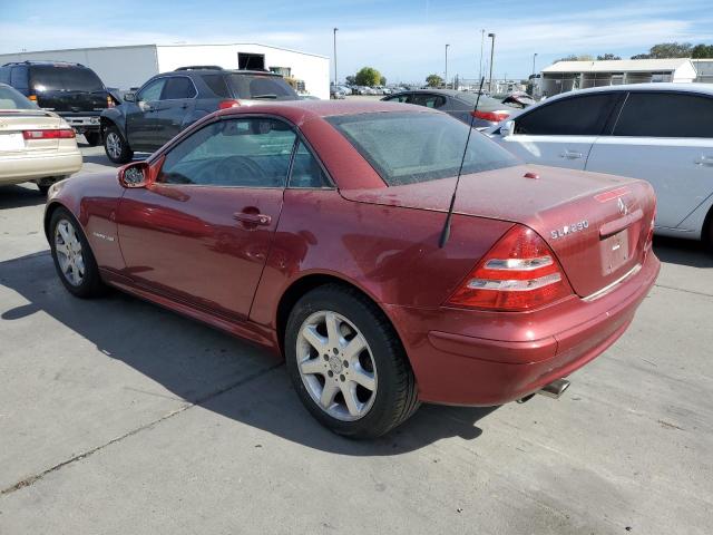 WDBKK49F92F264186 - 2002 MERCEDES-BENZ SLK 230 KOMPRESSOR BURGUNDY photo 2