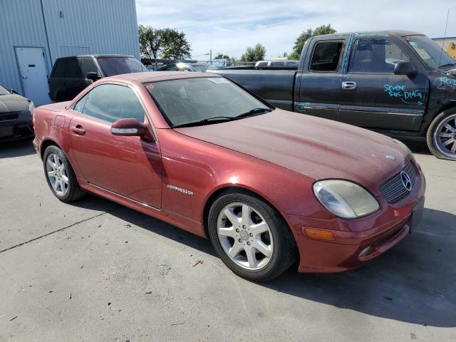 WDBKK49F92F264186 - 2002 MERCEDES-BENZ SLK 230 KOMPRESSOR BURGUNDY photo 4