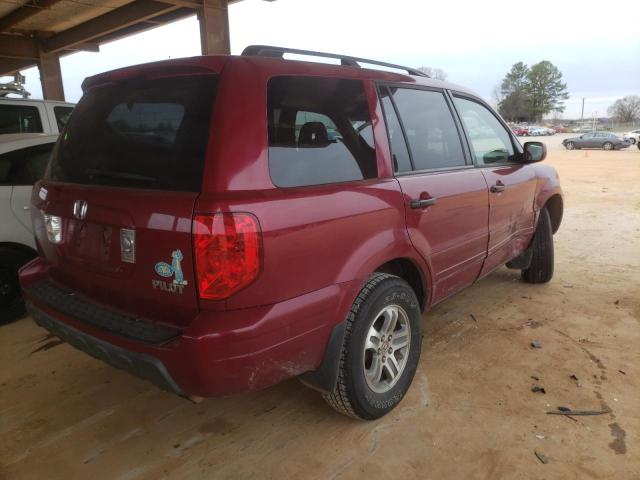 5FNYF18485B062236 - 2005 HONDA PILOT EX BURGUNDY photo 3