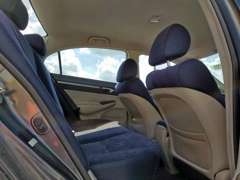 JHMFA36297S801802 - 2007 HONDA CIVIC HYBRID BLUE photo 10