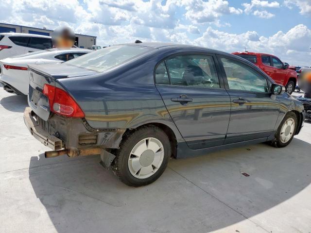 JHMFA36297S801802 - 2007 HONDA CIVIC HYBRID BLUE photo 3