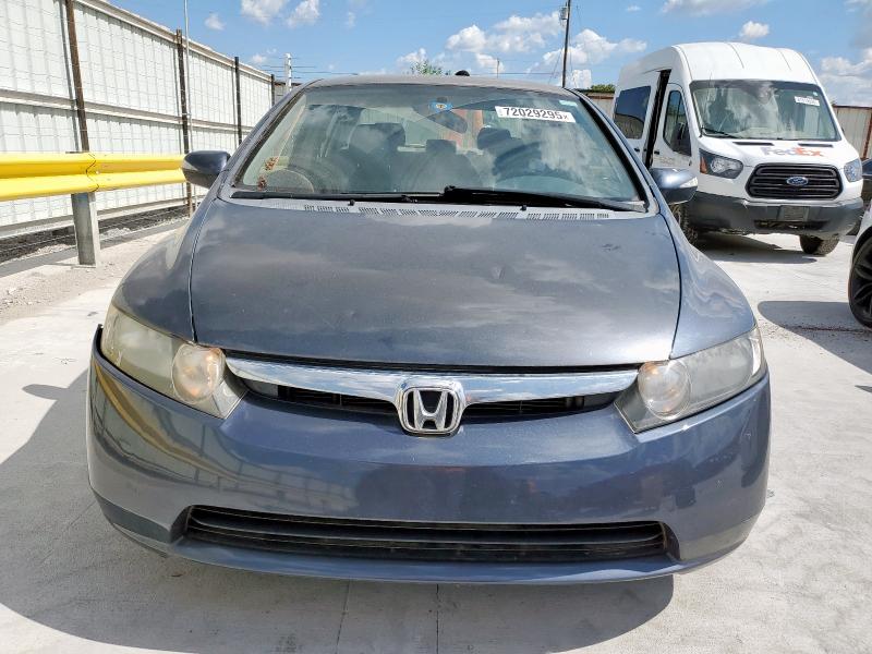 JHMFA36297S801802 - 2007 HONDA CIVIC HYBRID BLUE photo 5