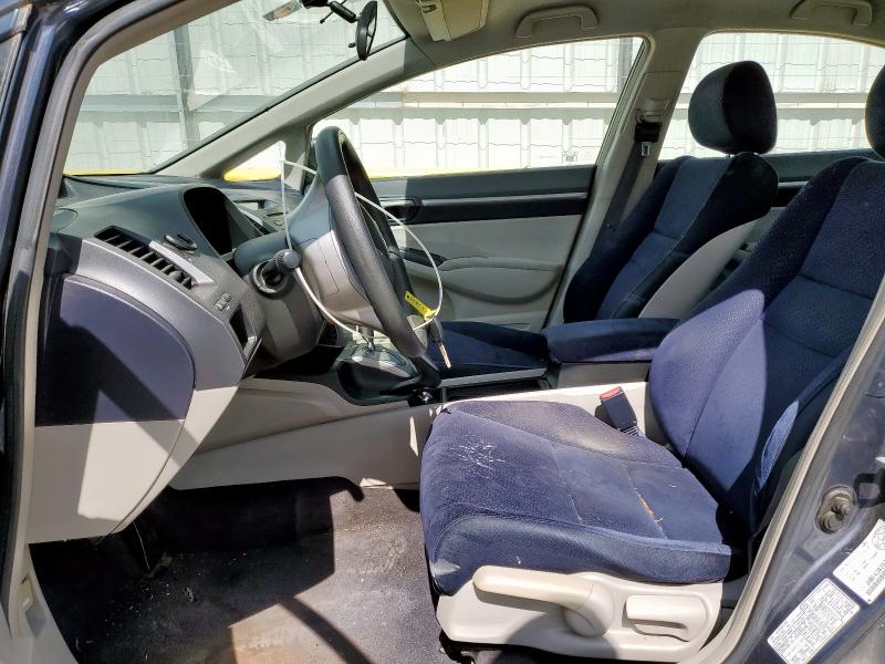 JHMFA36297S801802 - 2007 HONDA CIVIC HYBRID BLUE photo 7
