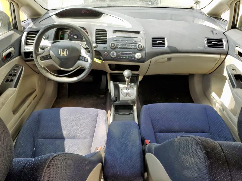 JHMFA36297S801802 - 2007 HONDA CIVIC HYBRID BLUE photo 8