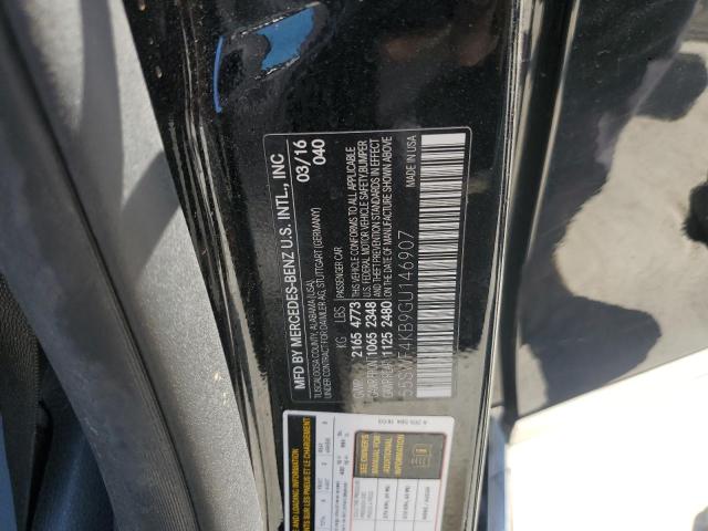 55SWF4KB9GU146907 - 2016 MERCEDES-BENZ C 300 4MATIC BLACK photo 13
