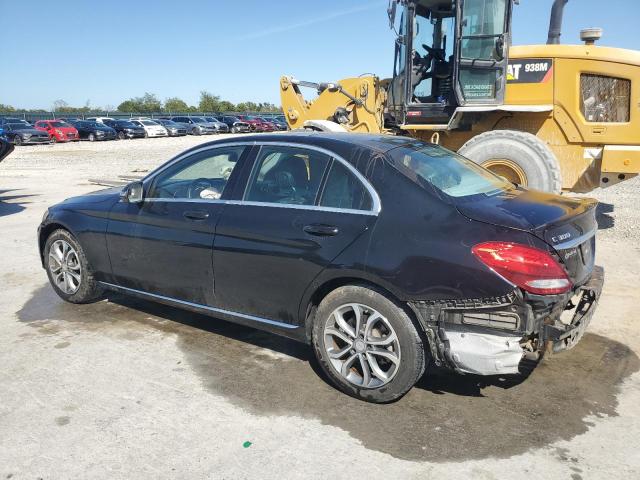 55SWF4KB9GU146907 - 2016 MERCEDES-BENZ C 300 4MATIC BLACK photo 2