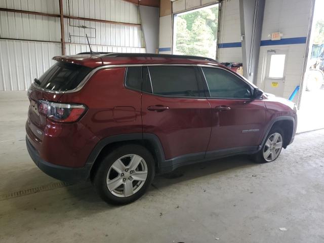 3C4NJCBB2NT187450 - 2022 JEEP COMPASS LATITUDE BURGUNDY photo 3
