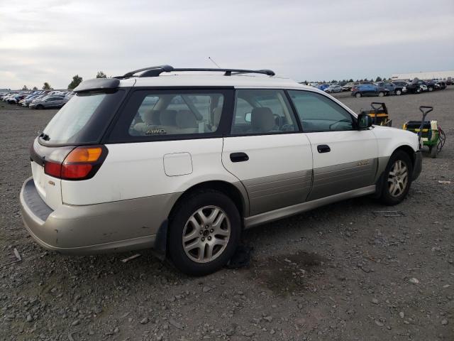 4S3BH665017605569 - 2001 SUBARU LEGACY OUTBACK WHITE photo 3