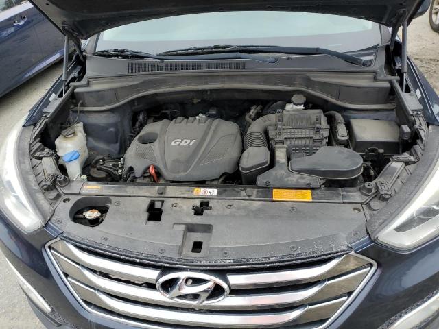 5XYZU3LBXFG300724 - 2015 HYUNDAI SANTA FE S BLUE photo 12