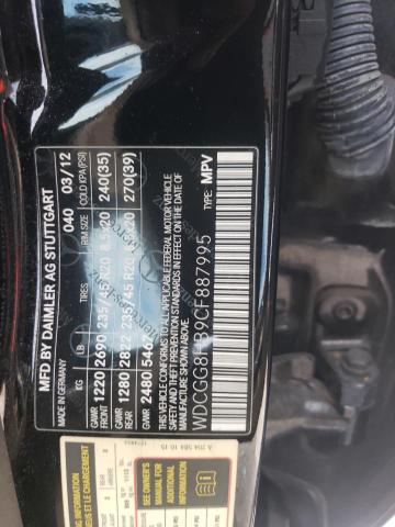 WDCGG8HB9CF887995 - 2012 MERCEDES-BENZ GLK 350 4MATIC BLACK photo 12